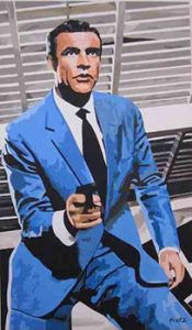 Leinwandbild Bond, Sean Connery als James Bond, 90x150, HOSEUS