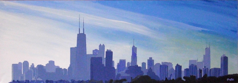leinwandbild-chicago Skyline von Chicago