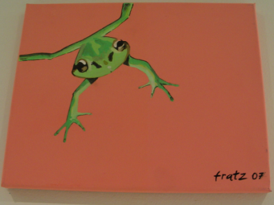 Leinwandbild Direkt Art, HOSEUS, Frosch 30x24