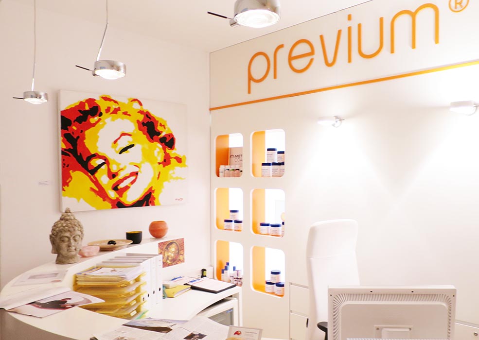 Ausstellung: Leinwandbild Marylin in der Previum-Lounge, München